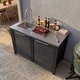 preview thumbnail 85 of 93, 100% Solid Wood Outdoor Kitchen Cabinet Set, Modular Patio BBQ Island Sideboard Buffet Pantry