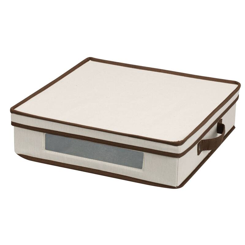 Household Essentials Plate Storage Box - Charger Plates and Platters