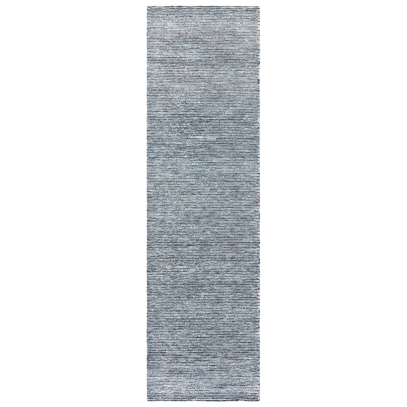 SAFAVIEH Handmade Soho Gorana Wool & Viscose Rug - 2'3" x 8' Runner - Navy