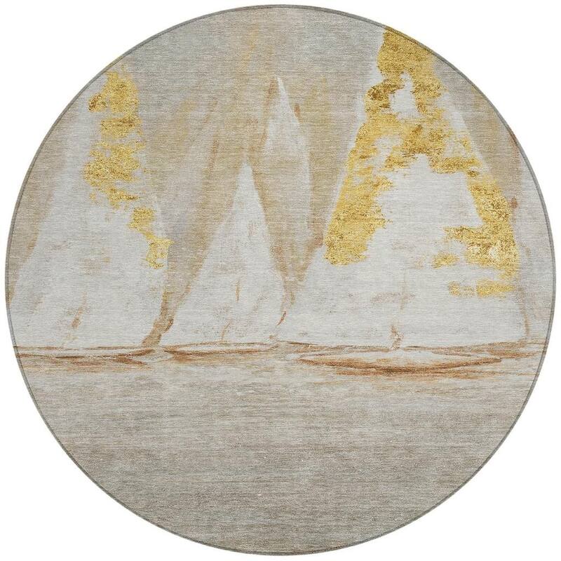 HomeRoots Nautical Transitional Rectangle Outdoor Rug