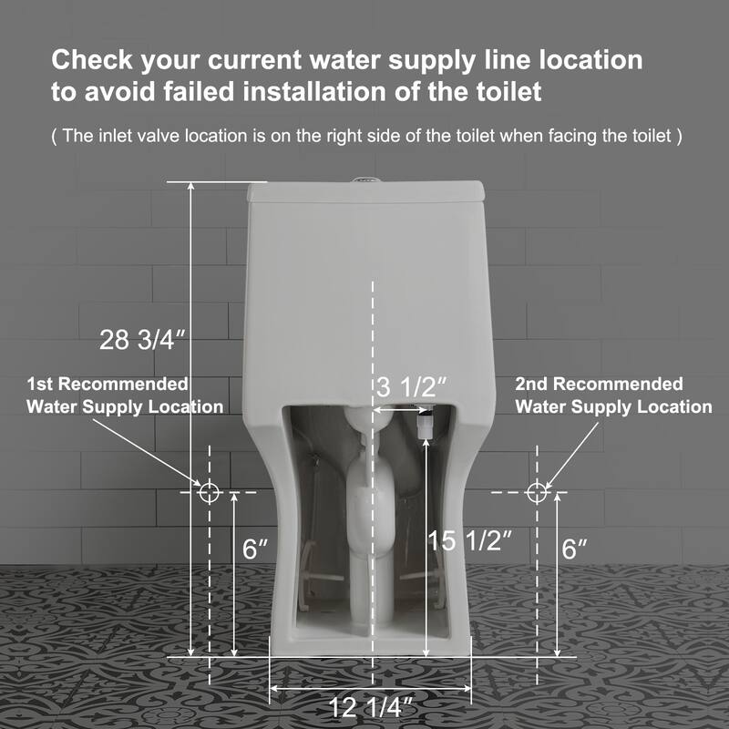 HOROW One-piece 0.8 GPF/1.28 GPF High Efficiency Dual Flush Elongated Toilet in. White Soft-Close Seat Included ADA Height