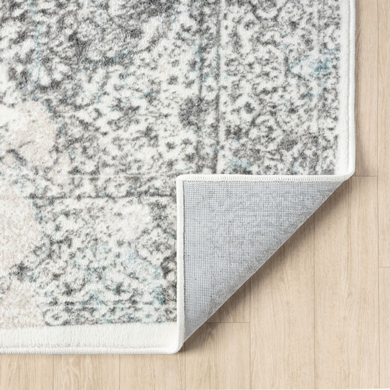 Sevita Modern Damask Polyester Indoor Area Rug