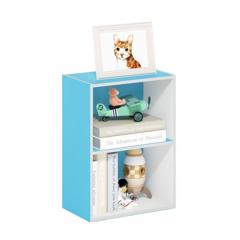 Furinno Luder 2-Tier Open Shelf Bookcase