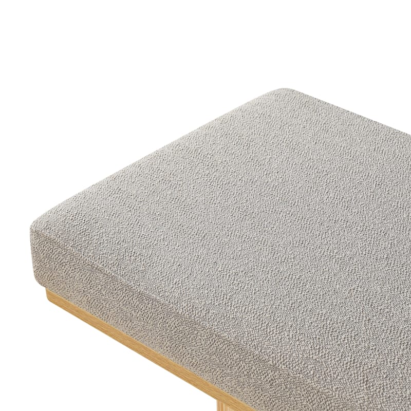 Upholstered Bench with Chunky Legs