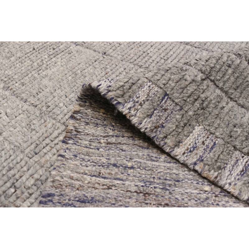 ECARPETGALLERY Hand-knotted Tangier Grey Wool Rug - 8'4 x 10'1