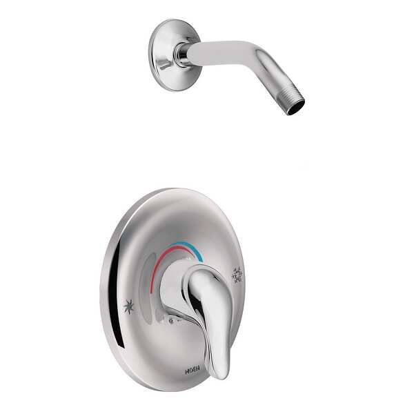 Moen Weymouth Posi-Temp Wannen-/Duscharmatur – Silber, Modell T986, Mit 2 Griffen, Für Badewanne & Dusche