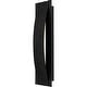 preview thumbnail 5 of 3, Earth Black LED Outdoor Wall Lantern from the Onyx Collection