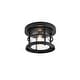 preview thumbnail 9 of 11, Jocelyn Outdoor Flush Mount in Black