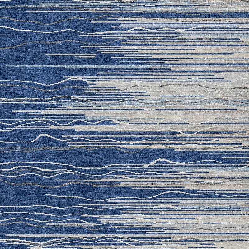 HomeRoots Striped Transitional Rectangle Outdoor Rug