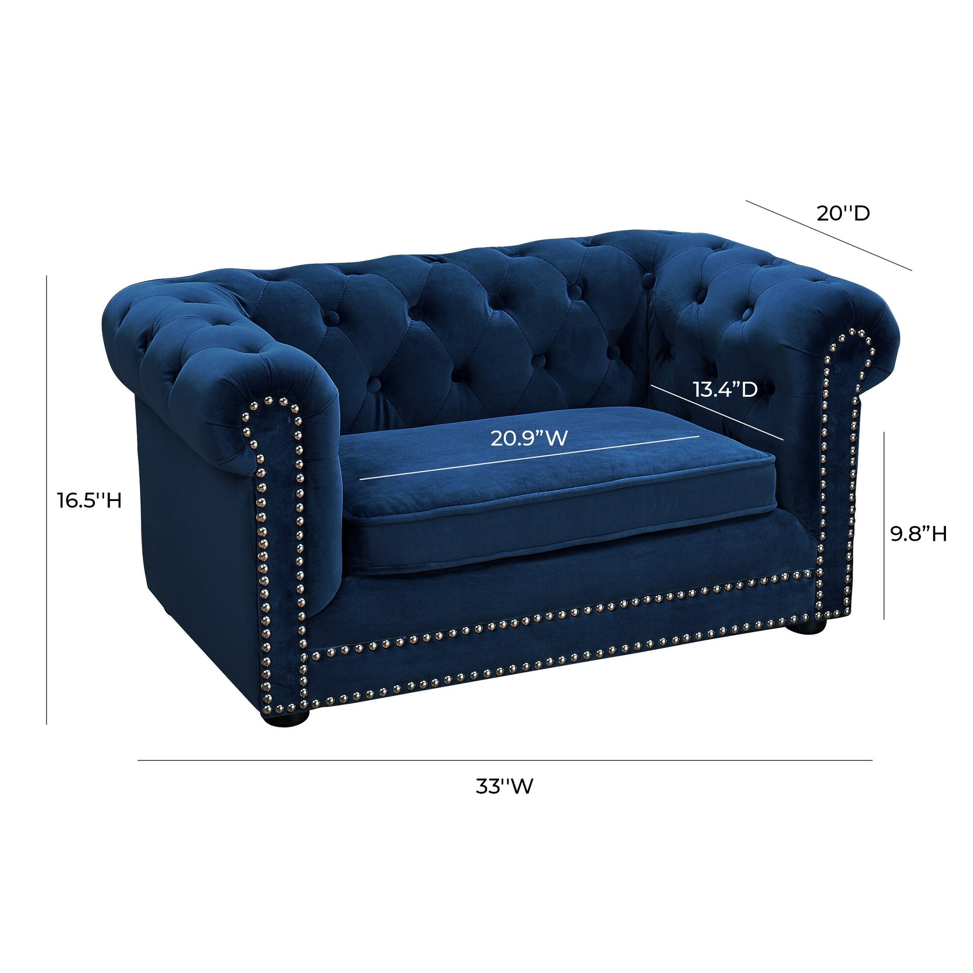 blue dog sofa