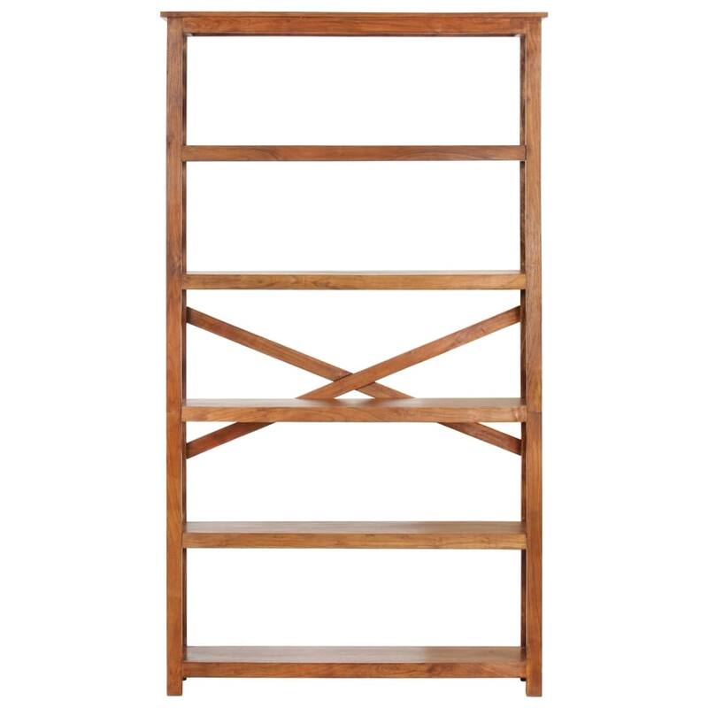 vidaXL Bookshelf Book Rack Standing Shelves Wall Bookcase Solid Wood Acacia