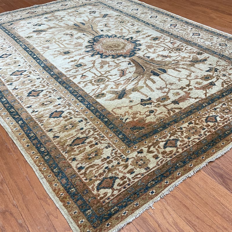 HERAT ORIENTAL Handmade Oushak Wool Rug - 6'2" x 8'1