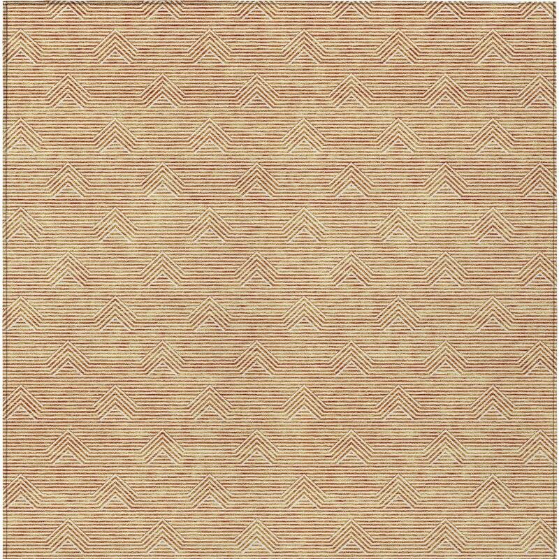 HomeRoots Geometric Transitional Rectangle Outdoor Rug