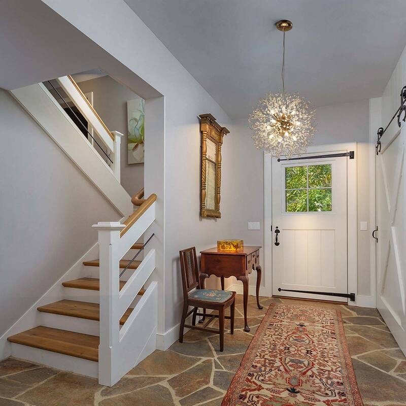 8/9/12/16-Light Modern Linear Sputnik Firework Dandelion Crystal Chandelier