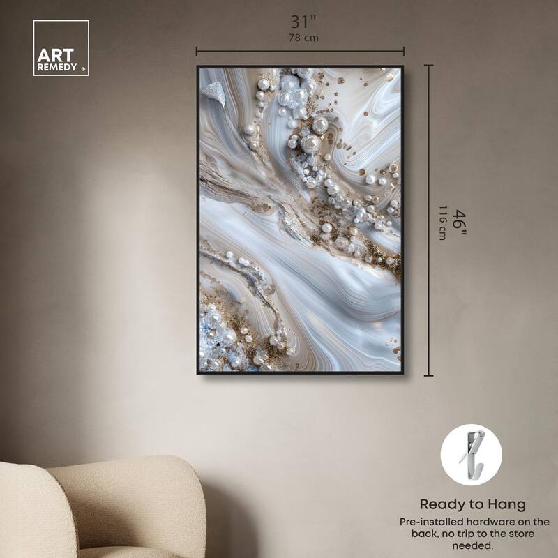 Effervescent Earth Canvas by Art Remedy
