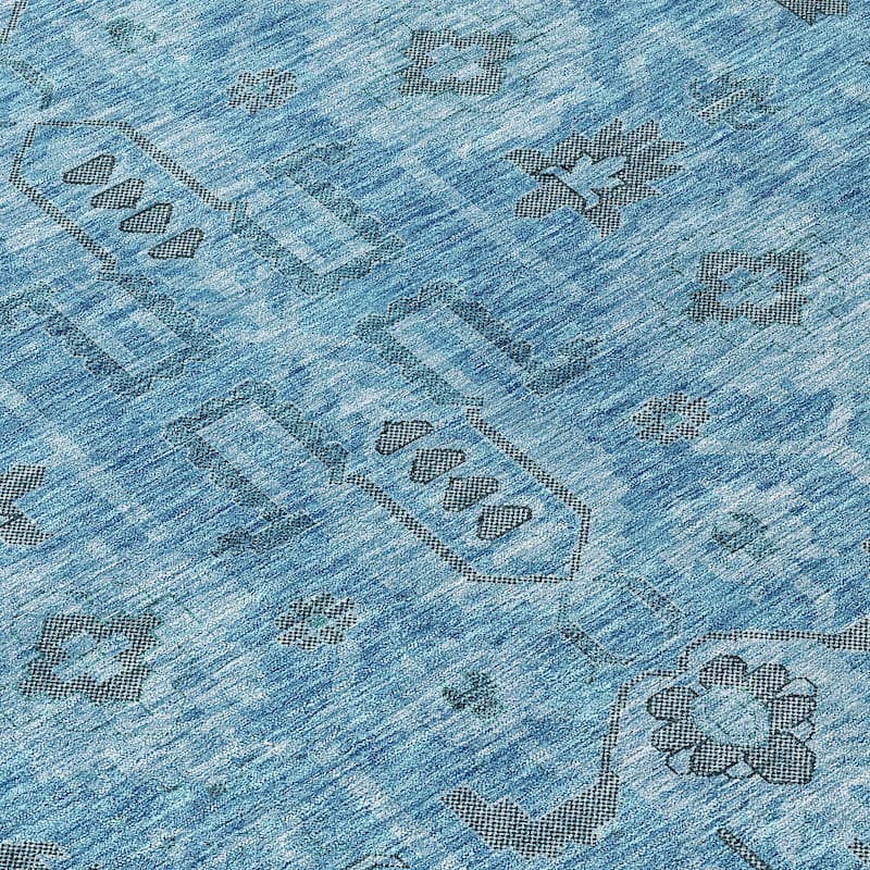 Machine Washable Indoor/ Outdoor Chantille Boho Rug