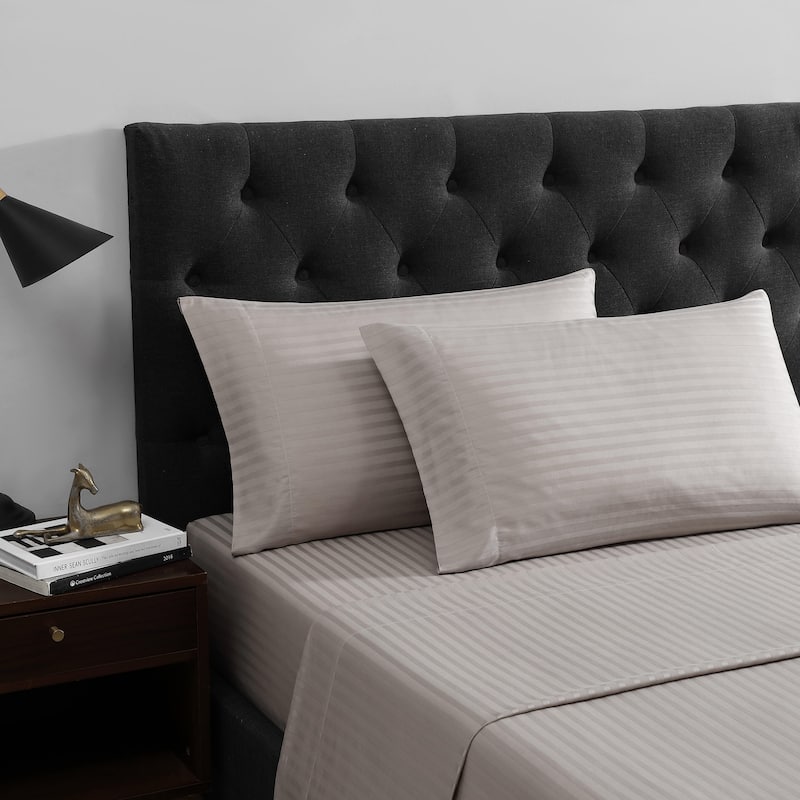 Vera Wang Dobby Stripe Cotton Sheet Set