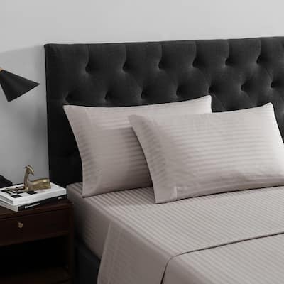 Vera Wang Dobby Stripe Cotton Sheet Set