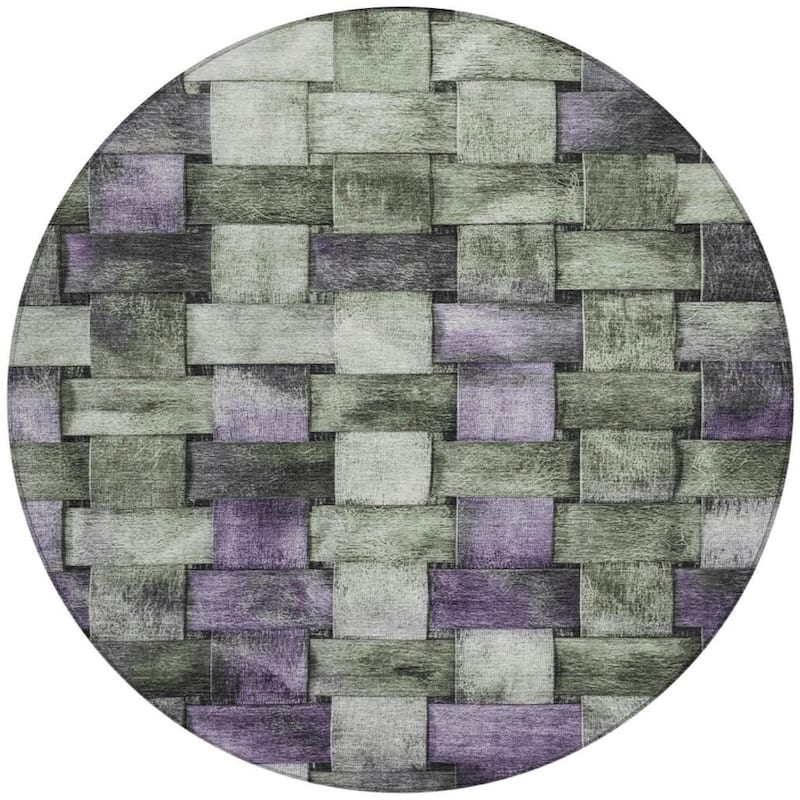 HomeRoots Striped Transitional Rectangle Outdoor Rug