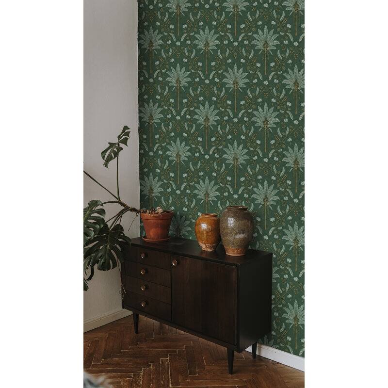 Ariara Palm Trellis Non-Pasted Wallpaper - Covers 56 Square Feet