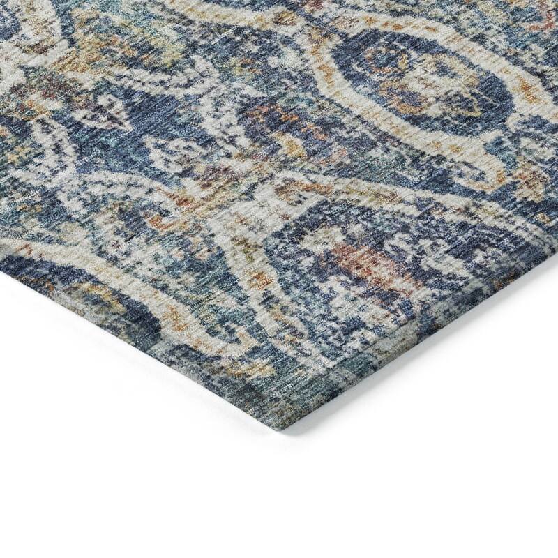 HomeRoots Floral Transitional Rectangle Outdoor Rug
