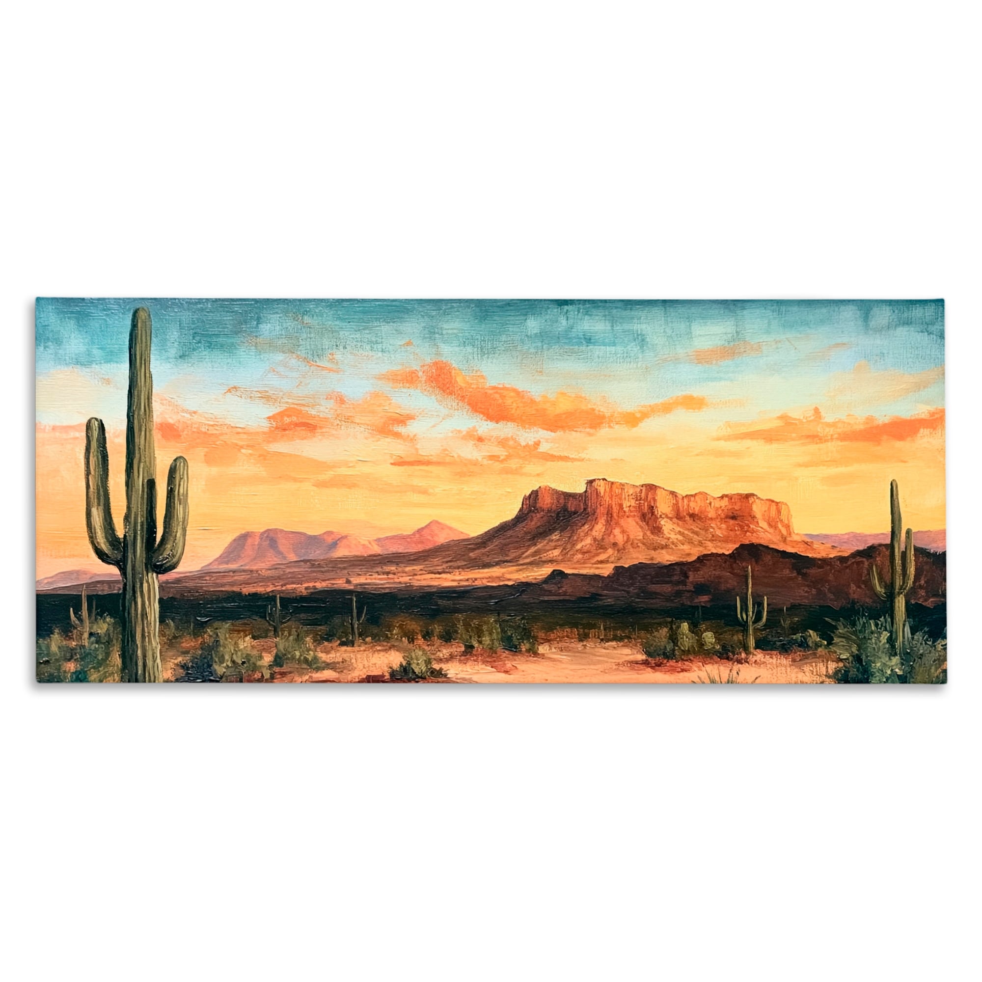 Stupell Classic Desert Sunrise Canvas Wall Art Design By Petal Prints Design