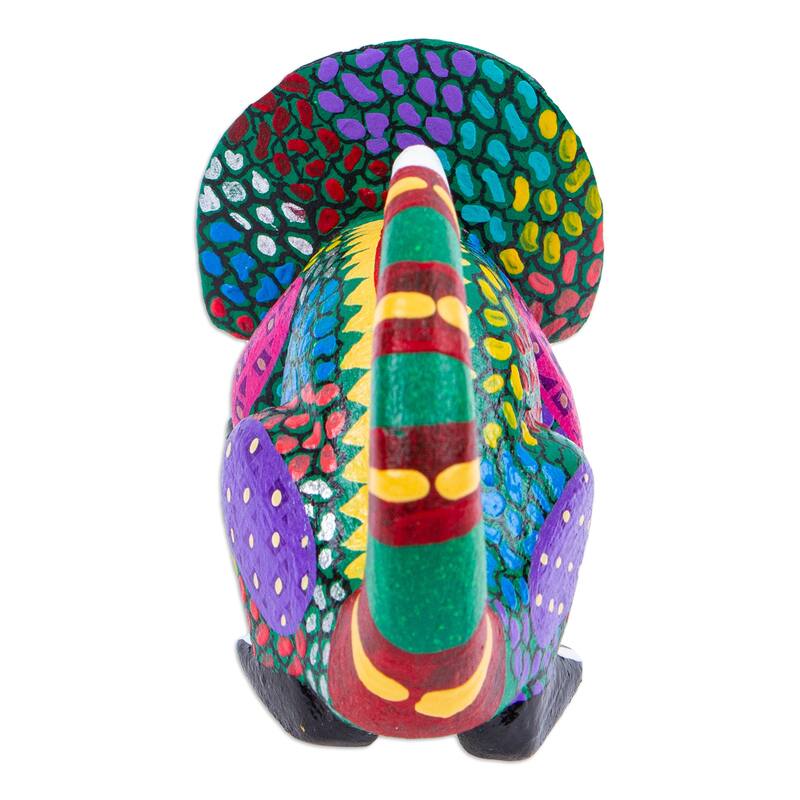 Novica Handmade Change Colors Wood Alebrije Figurine