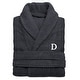 preview thumbnail 8 of 26, Authentic Hotel and Spa Turkish Cotton Charcoal Monogrammed Unisex Bath Robe L/XL - D