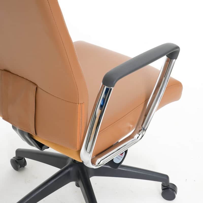 Hilton Modern High Back Ergonomic Leather Office Chair with Adjustable Height, Swivel, and Tilt for Conference or Executive Desk
