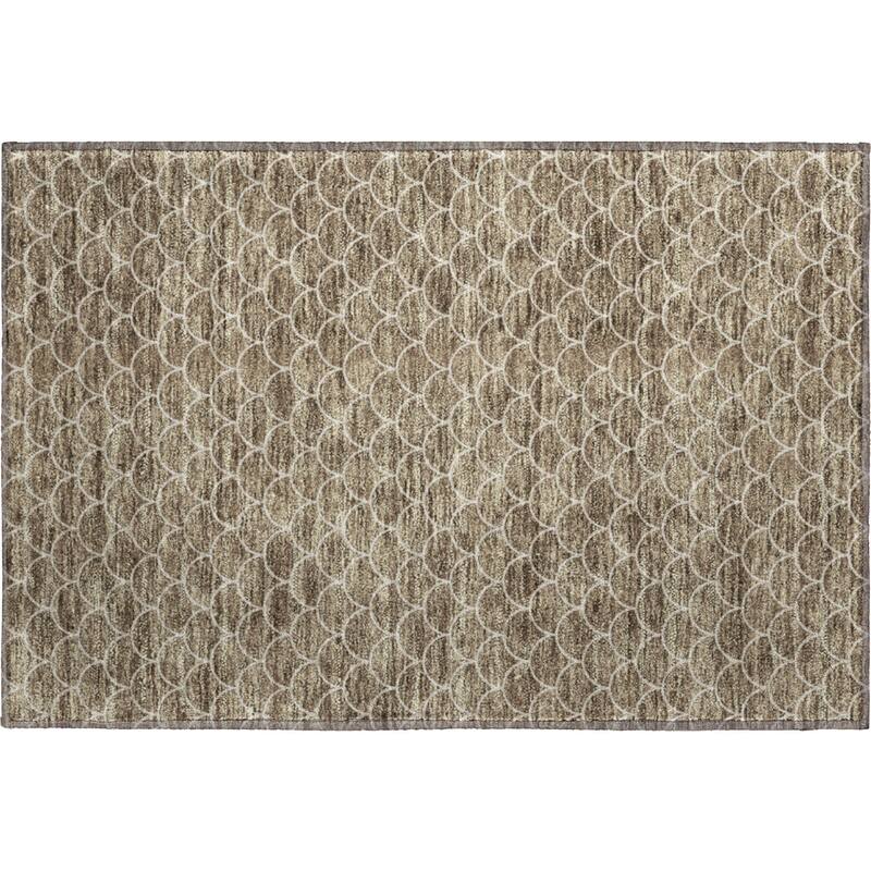Premium Washable Super Soft Geo Scallops Mayfield Rug