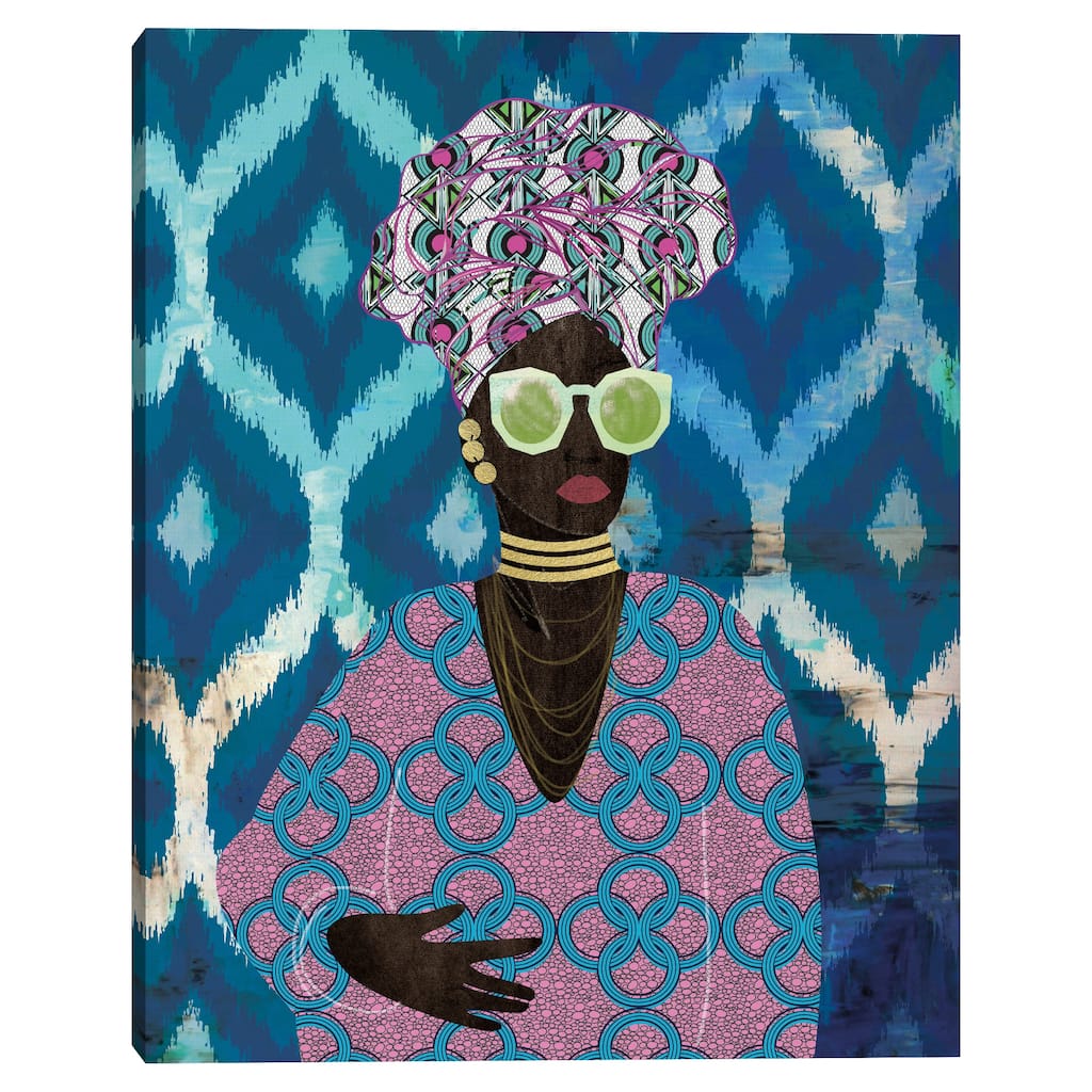 Modern Turban Queen by Nikki Chu Canvas Art Print