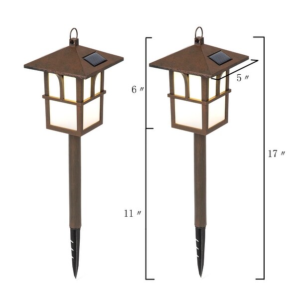 Set of 2 Pagoda Solar Pathway Lights On Sale Bed Bath Beyond