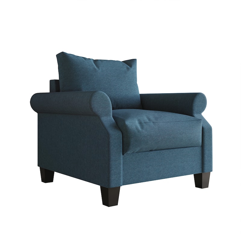 CraftPorch Classic Linen Upholstered 3-Piece Living Room Set