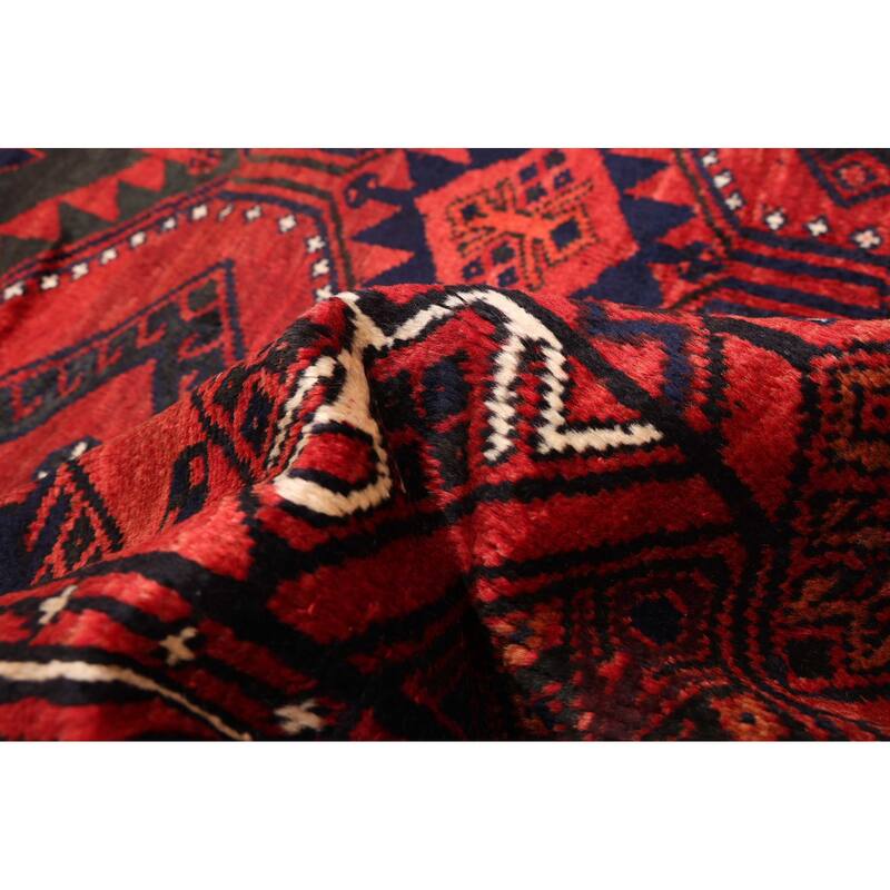 ECARPETGALLERY Hand-knotted Melis Vintage Red Wool Rug - 5'4 x 8'4