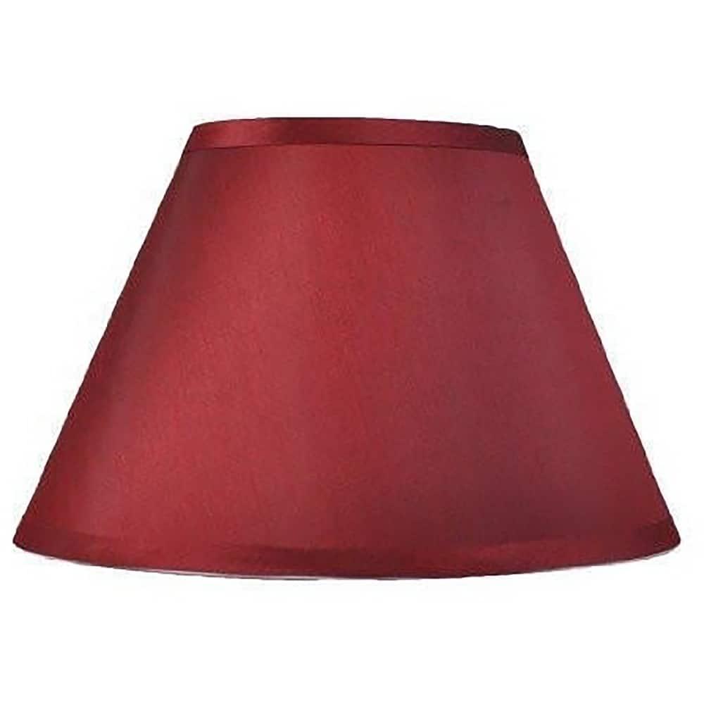 Conical Lamp Shade,Faux Silk, 8" Top, 16" Bottom, 10" Slant