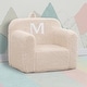 preview thumbnail 4 of 2, Personalized Monogram Cozee Sherpa Chair - Customize with Letter M - Foam Kids Chair for Ages 18 Months and Up