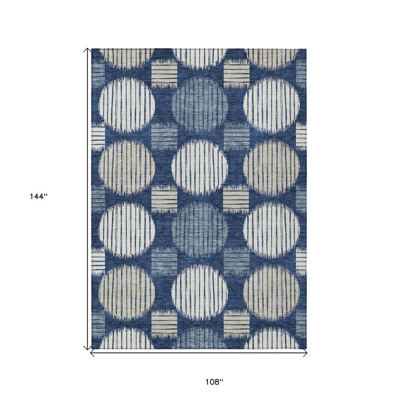 HomeRoots Geometric Transitional Rectangle Outdoor Rug