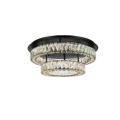 Indigo Home 26 inch LED double flush mount in black