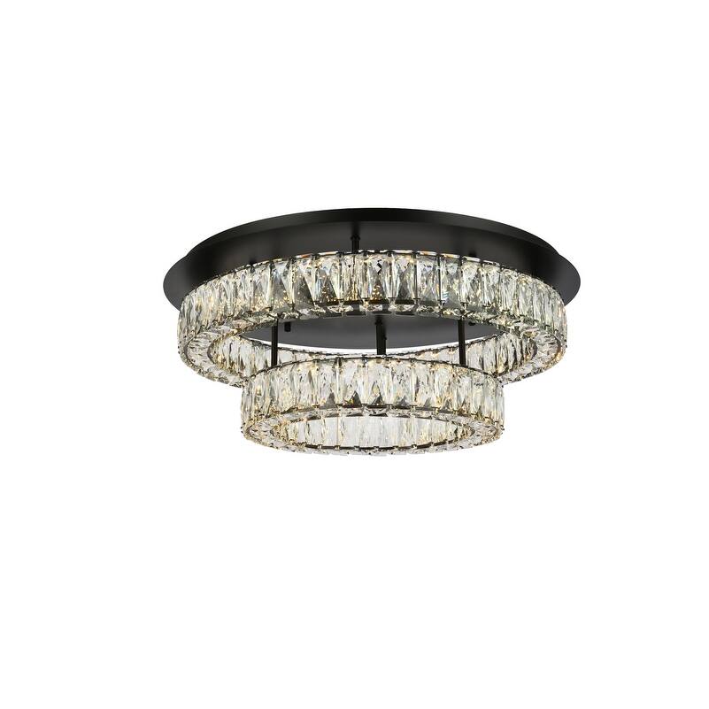 Indigo Home 26 inch LED double flush mount in black