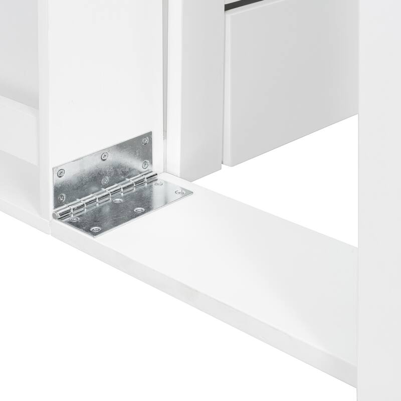 Multifunctional Sofa Bed Convertible Daybed with Removable Integrated Desk/Hydraulic Side Table/Storage Drawers for Small Spaces