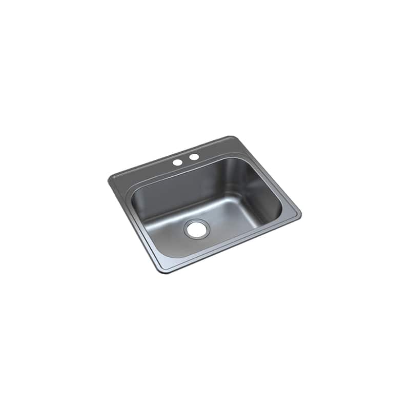 Transolid Meridian Stainless Steel 25-in x 22-in x 12-in Laundry Sink - 2
