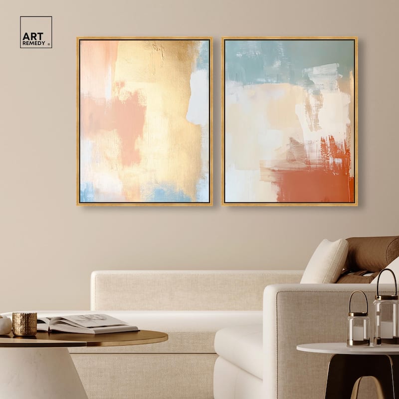 Painted Serenity I Canvas Set of 2 by Art Remedy