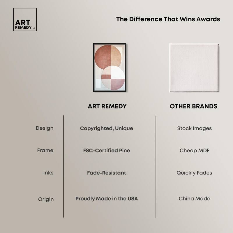 Modernist Circles I Canvas by Art Remedy
