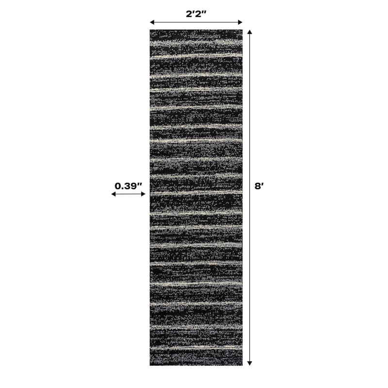 JONATHAN Y Alia Minimalist Stripe Area Rug