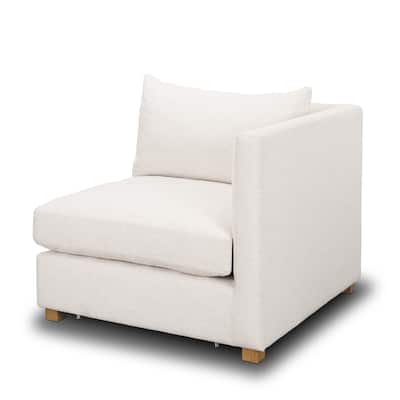 Halston Right Arm Sectional Piece Oatmeal Performance Fabric - 38.98 x38.98 x29.13