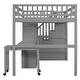 preview thumbnail 90 of 110, Twin/Full Size Loft Bed with Storage Staircase, Wardrobe and Desk, Solid Wood Loft Bedframe with 2 Storage Drawers and Shelves