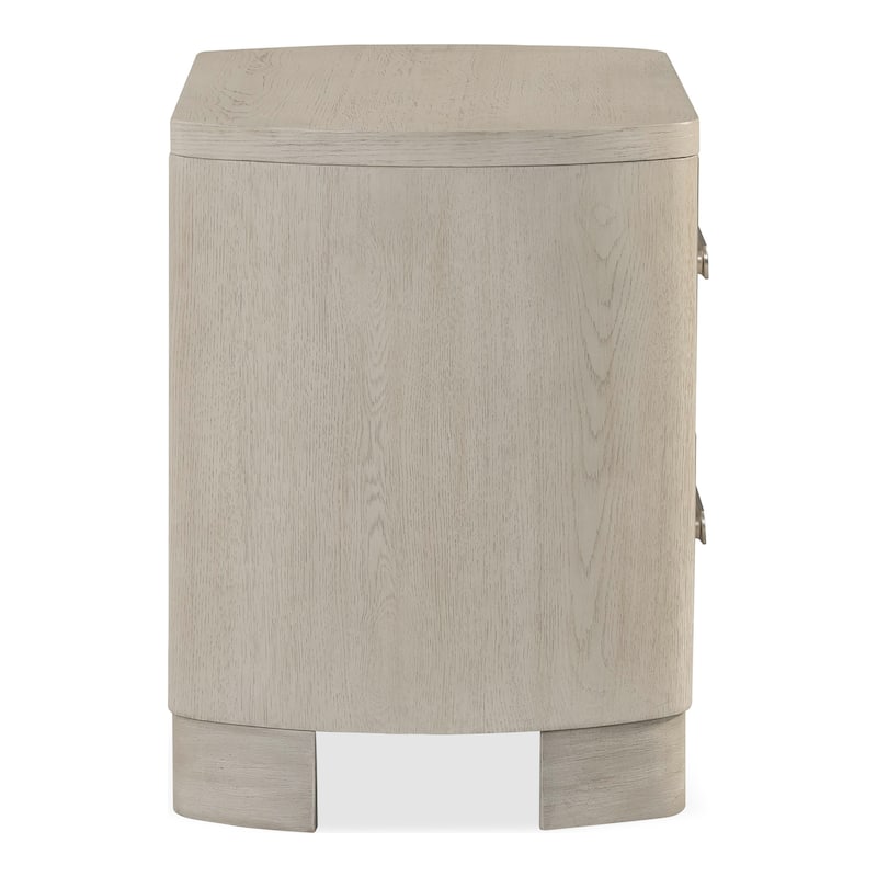 Furniture of America Weegin Modern 2-Piece White Oak Wood Panel Bedroom Set