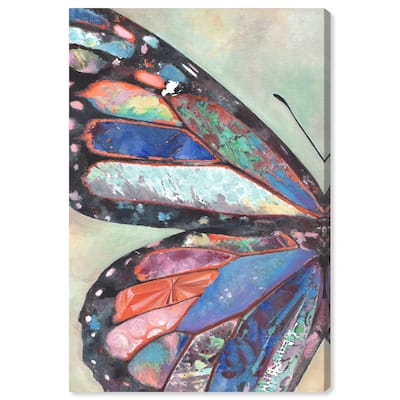 Art Remedy Butterfly Part I Gallery Wrapped Butterfly 1 Piece Canvas Wall Art