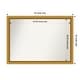 preview thumbnail 150 of 191, Wall Mirror Choose Your Custom Size - Extra Large, Townhouse Gold Wood Outer Size: 44 x 32 in