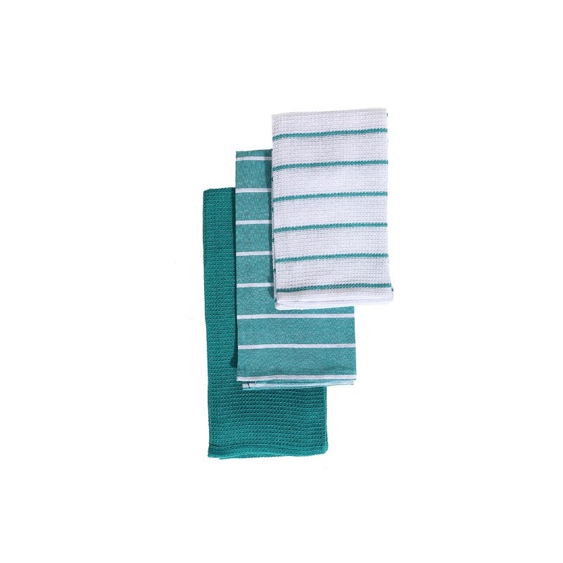 Teal striped best sale towels